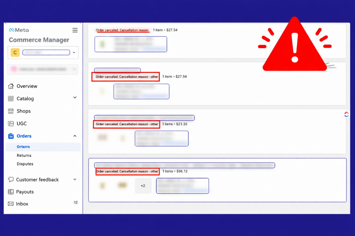 Troubleshooting: Facebook Shop Orders Auto Cancelling
