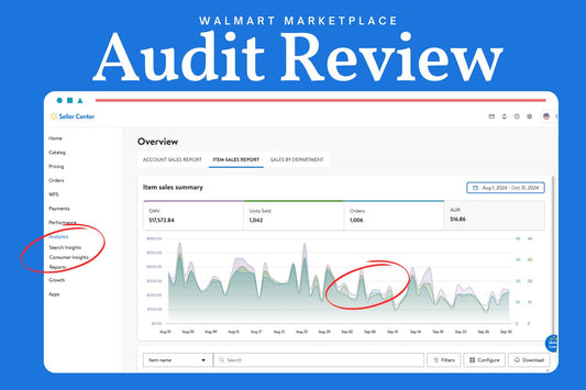 Walmart Marketplace or Walmart DSV Account Audit Services