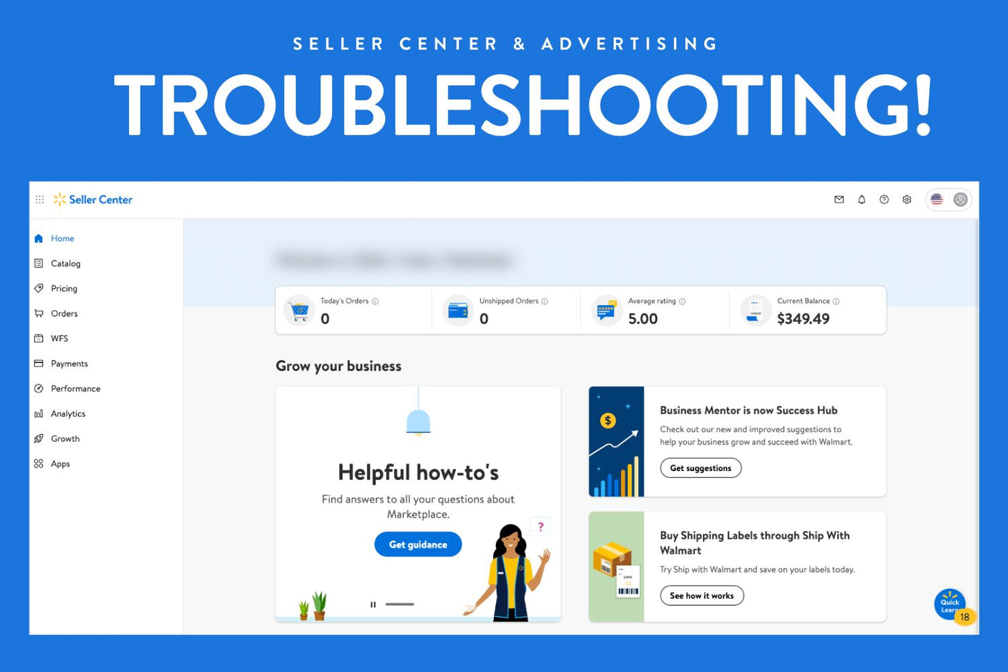 Troubleshooting Walmart Marketplace Service