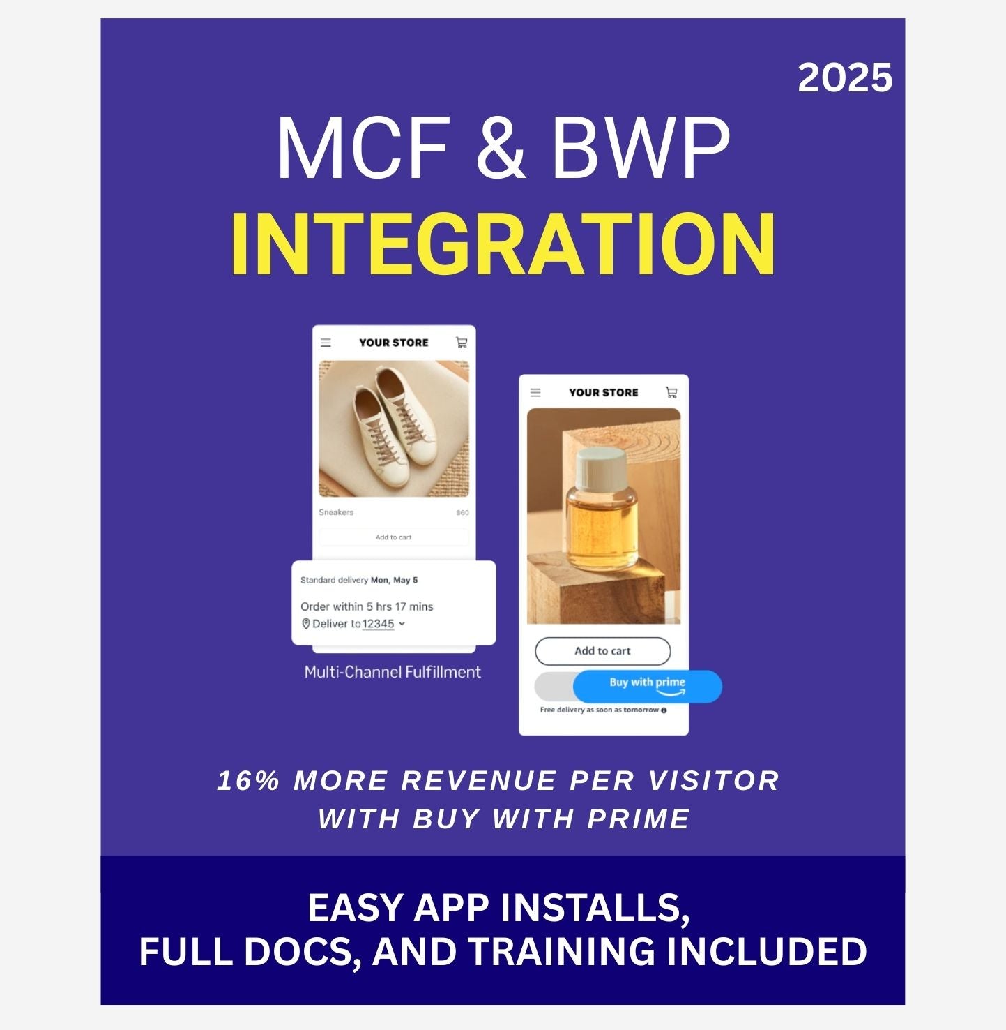 MCF & Buy with Prime App Integration Service for Shopify