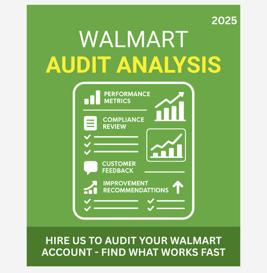 Walmart Marketplace or Walmart DSV Account Audit Services